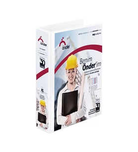 ÖNDER 2017-5 4 HALKALI D MEKANİZMALI KLASÖR A4 70mm BEYAZ