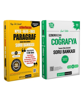 Pegem KPSS Ezberbozan Paragraf ve Coğrafya Soru Bankası Seti 2 Kitap