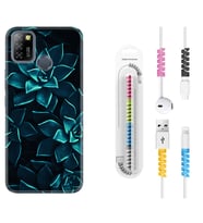 INFINIX Smart 4 5 6 Zero 8 S5 Pro Kılıf Kablo Koruma Spiral Silikon Mistik Çiçekler 1650