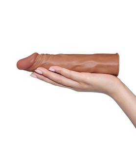 X- Tender Realistik Dokulu  5cm Uzatmalı Penis Kılıfı-LV1053B