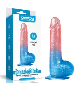 20 CM  Vajinal Kullanım Yumuşak Dokulu Jel Penis - Dazzle Studs