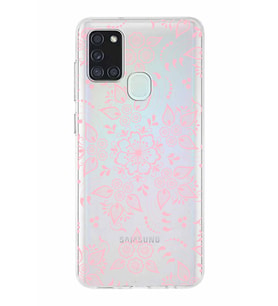 Samsung Galaxy A01  Kapak Nostalji Desen Tasarımlı Şeffaf Silikon Kılıf