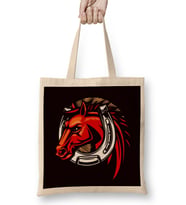 Horseshoe Horse Head Horses Riding Equestrian Sport Saddle Bez Çanta Uzun Saplı