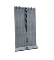 Keten Kumaş Mavi Renk 45/25 Cm Ayaklı Tırnaklı Tesbih Yüzük Kombin Sergileme Standı