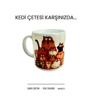 Kedi Çetesi Karikatür Kupa