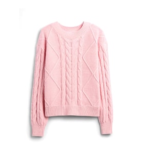 Gap V-Cable Çocuk Kazak (Pembe)