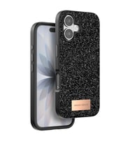 Onegif Apple İphone 17 Bright Simli Kapak - Siyah