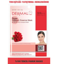 DERMAL Nemlendirici ve Pürüzsüzleştirici Gül Özlü Kolajen Maske 23gr