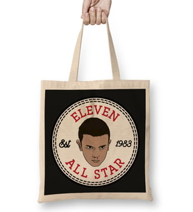 Eleven Stranger Things All Star Converse Logo Bez Çanta Uzun Saplı