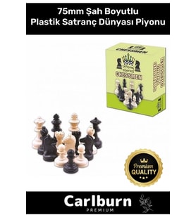 Özel Üretim Eksik Takımı Tamamlama Uyumlu Şah Boyu 75mm Büyük Plastik Satranç Dünyası Piyonu