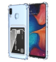 Teknomoda Redmi Note 7 Kılıf Kartlıklı Anti Şok Korumalı Şeffaf Silikon Şeffaf Açık