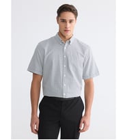 LCWAIKIKI Classic Beyaz Regular Fit Ekose Poplin Erkek Gömlek