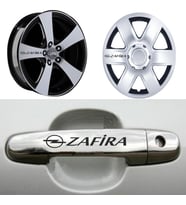 Zafira Kapı Kolu Jant Sticker (10 Adet) Etiket Yapıştırma Z203