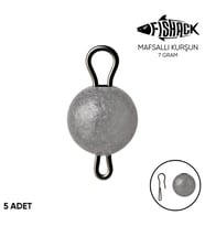 Mafsallı Kurşun - Hareketli İğne Kurşunu - Fishack - 7 Gram - 5'li Paket