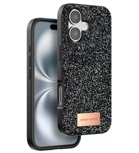 Iphone 16 Bright Simli Kapak - Siyah
