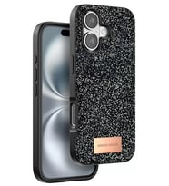 Iphone 16 Bright Simli Kapak - Siyah