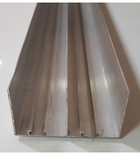 ALÜMİNYUM PROFİL SÜRME KAPAK RAYI FRENLİ ÜST RAY 250CM