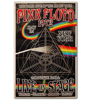 Cakatablo Pink Floyd 1972 Konser Afişi MDF Tablo