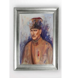 Gümüş Çerçeveli Atatürk Tablo a770