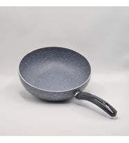 GARANİT EFEKT WOK TAVA BAKALİP KULP 26 cm (3 mm)