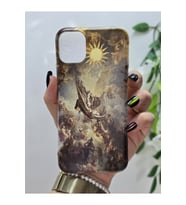 Iphone 11 Uyumlu Sanatsal Desenli Şeffaf Telefon Kılıfı