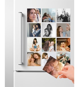 Kişiye Özel 12 Fotoğraflı Anı Köşesi Buzdolabı Magnet Seti