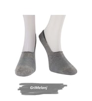 Jiber Erkek Pamuklu Likralı Babet Çorap 7108 - 12 Adet (Grimelanj)