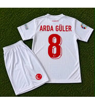 Türkiye Yeni Sezon 2025/2026 Beyaz ARDA GÜLER 8 NUMARA ÇOCUK FORMASI 2 Li SET