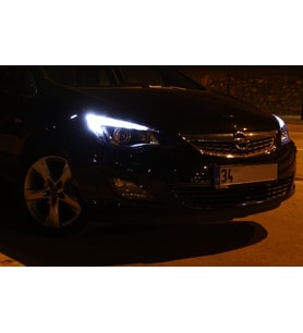 Opel Astra J LED Gündüz Aydınlatma Seti Led Ampul Beyaz FEMEX T20 Premium