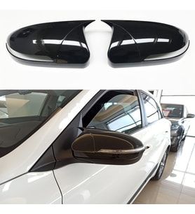 Hyundai i20 Sinyalli Yarasa Ayna Kapağı Batman Parlak Siyah Piano Black