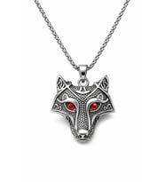 Omark Cotton Nordic Wolf Çelik Kolye