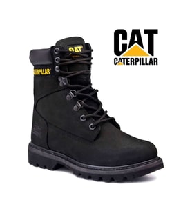 Cat 015g100104 Montana Deri Caterpıllar Unisex Bot (Siyah)