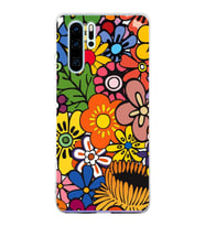PrintiFy Huawei P30 Pro ile Uyumlu 1mm Slim Fit Retro Renkler 2 Baskılı Şeffaf  Kılıf