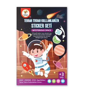 LİNO TEKRAR TEKRAR KULLANILABİLEN STICKER SETİ SPACE