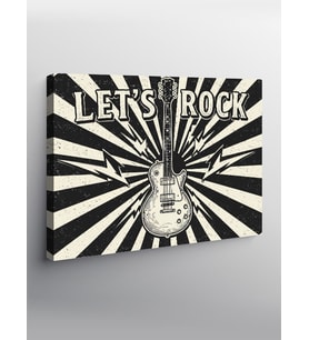 Kanvas Tablo Let'S Rock Posteri
