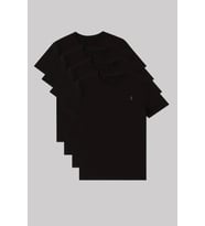 Unisex Bisiklet Yaka Standart %100 Pamuk Erkek Basic T-Shirt 4'li paket (Siyah)