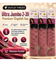 3 Paket - Afrika Örgüsü Ve Rasta İçin Sentetik Ombreli Saç 2-39