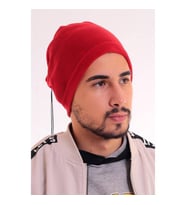Kırmızı Unisex Erkek Kadın Polar Boyunluk Bere