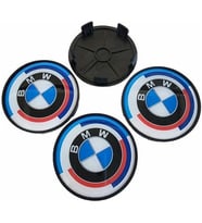 Bmw 50. Yıl Damla Geçme Jant Göbeği Siyah 4 Lü 65/68MM