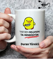 Kişiye Özel Burç Tasarımlı Esprili Kupa (Model 1)