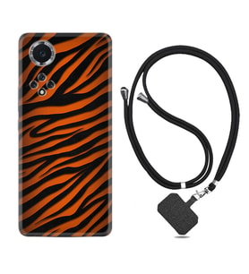 Huawei Nova Y70 Y90 Nova 9 SE  Kılıf Boyun Askılı Silikon Leopar Yeni 1676