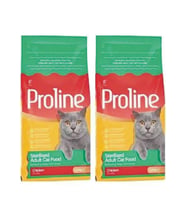 Pro Line Sterilised Tavuklu Kısır Kedi Maması 1.2 Kg *2 Adet (Kahverengi)
