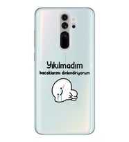 Xiaomi Redmi Note 8 PRO Uyumlu Yıkılmadım Tasarımlı Şeffaf Telefon Kılıfı