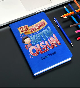 23 Nisan Tasarımlı Kişiye Özel Defter Ve Kalem Seti