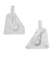Audi A3 için Cam Kriko Motor Kapağı-Sağ-Sol-SET (Siyah)