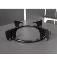 Cook-Lab 1 Ad Bosch Vestel Uyumlu Emayeli Cam Ocak Izgarası (Çember Çapi 16,5 - Bacaktan Bacağa 21 Cm) Siyah