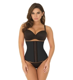 Siyah9161 Terletici Agraflı Bel Korse (Ten)