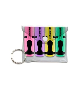 Edding Fosforlu Kalem Mini Pastel Renkler 4 Lü Poşet ED7P499PAS (Karışık)