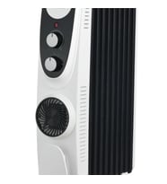 Luxell LUX09-FP-BW 9 Dilim 2400 Watt Turbo Fanlı Yağlı Radyatör (Siyah Beyaz)
