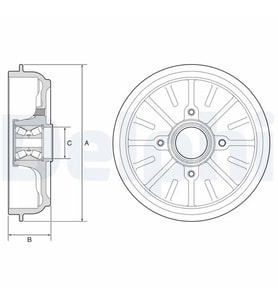 DELPHI BFR576 Fren Kampanasi 424750
